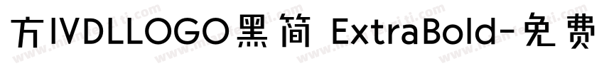 方IVDLLOGO黑简 ExtraBold字体转换